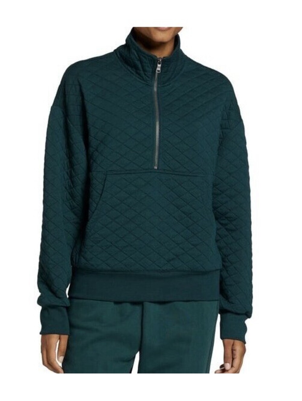 DSG Women’s Medium Wilder Green 1/2 Zip Quilted Pullover